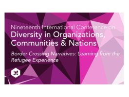 Diversity in Organizations Communities amp Nations